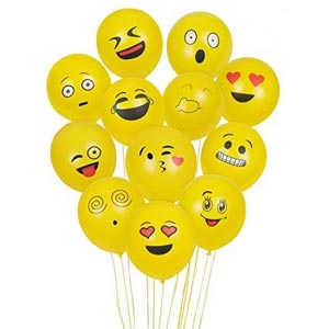 (05) Mixed Emoji Balloons 