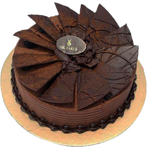 (08) Mr. Baker - Half kg Chocolate Dessert Round Cake