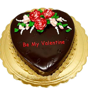 (010) Swiss - 2.2 Pounds Special Chocolate Heart Cake 