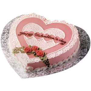 (07) Hot - 4.4 Pounds Vanilla Heart Cake