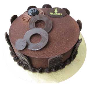 (18) Mr. Baker - Half kg Belgium Chocolate Round Cake