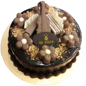 (19) Mr. Baker - Half kg Chocolate decker Round Cake