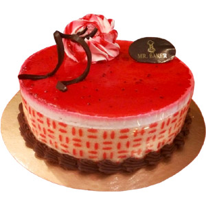(002) Mr. Baker - Half kg Raspberry Round Cake