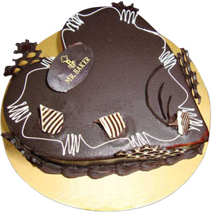 (16) Mr. Baker - Half kg Chocolate Heart Cake