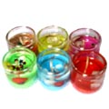 (13) Multicolor Cup candle