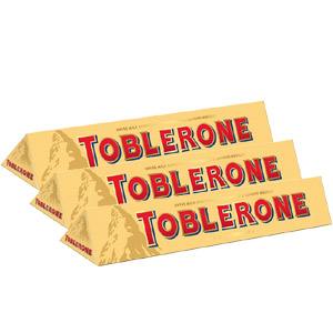 (00003) Toblerone milk Chocolate - 3 Bars