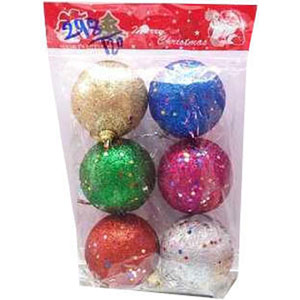 (0007) Multi-Color Christmas Ball