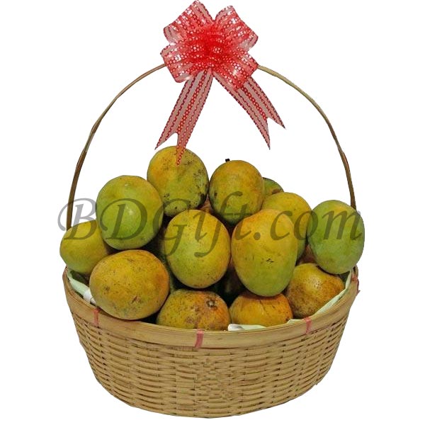 (006) Langra Mango - 5 Kg in a Basket