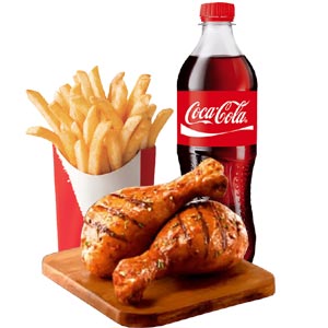  KFC - Peri Peri Grilled Chicken W/ French Fries & Coca-cola