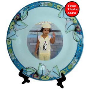 Personalized Ceramic Picture Plate With Stand