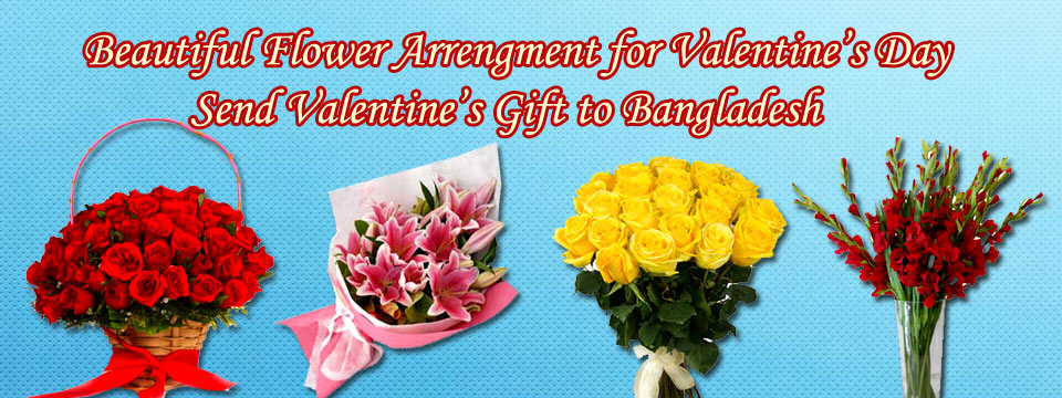 Beautiful Flower arrangement for Valentine’s Day Celebration in Bangladesh