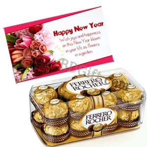 Ferrero Rocher Chocolate W/ New year Card