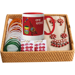 (000002) Boishakhi Traditional Beauty Gift Basket