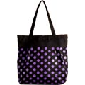 Jute Bag-Black ball print