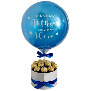 Transparent balloon W/ Ferrero Rocher Chocolate