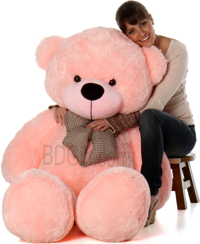 large pink teddy bear
