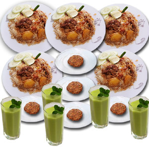 (16) Star Kachchi Biryani,Kabab & Borhani- 5 Person (Full Plate)