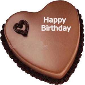(33) Swiss - 2.2 Pounds Special Chocolate Heart Cake 