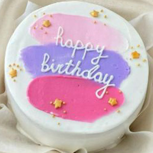 Round Mini Vanilla cake