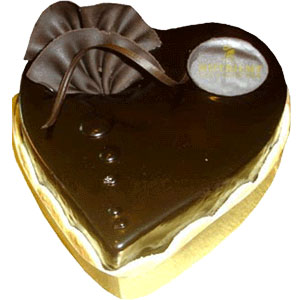 (11) 2 pounds Heart Shaped Chocolate Cake