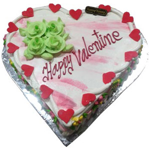 (13) Yummy Yummy- 3.3 pounds Vanilla Heart Cake