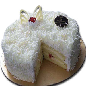 Half kg White Forest Round Cake 