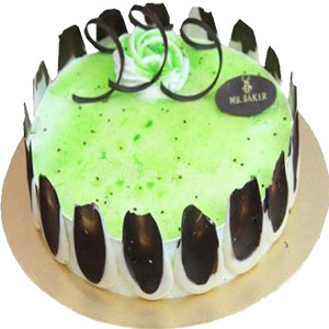 Mr. Baker - 2 Pounds Kiwi Mousse Round Cake