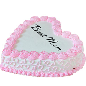 (48) 4.4 pounds Vanilla Heart Cake