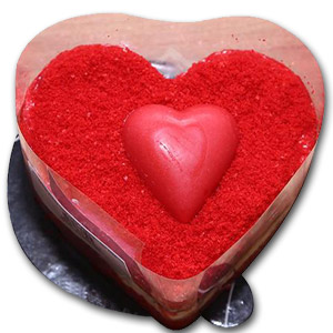 Cooper's - 1 piece sweet heart Red Velvet cake