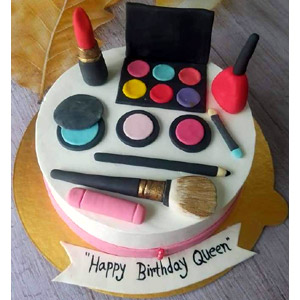 2 pounds make up theme cake
