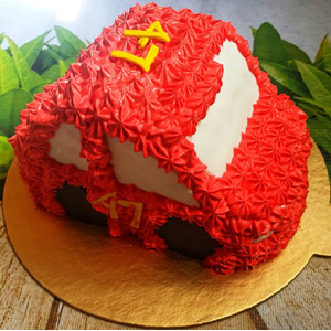 1.5 Pounds Car Theme Vanilla Cake