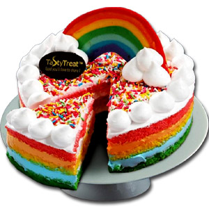 (10) Half kg Rainbow Cake