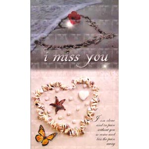 (39) I Miss You Card 2 Folder