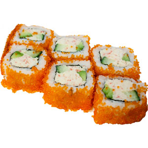 (08) Ebi Avocado Ebikko Maki