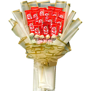 Chocolate & Pink Rose Delight Combo