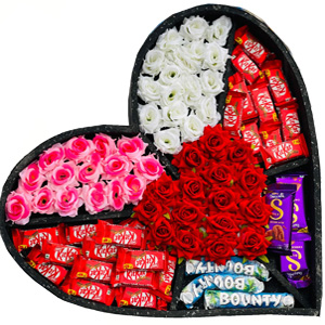 Luxury Chocolate and Artificial Rose 