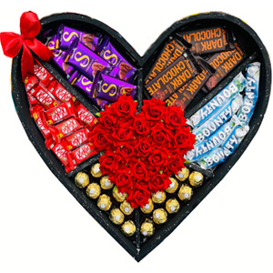 Luxury imported Chocolate & Rose box