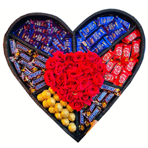 Luxury box of Chocolate & Rose