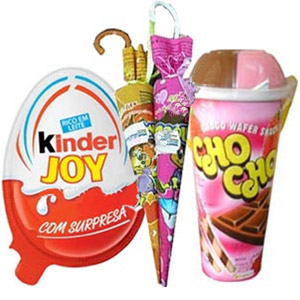 (22) Kinder Joy, CHOCHO & Umbrella Chocolates