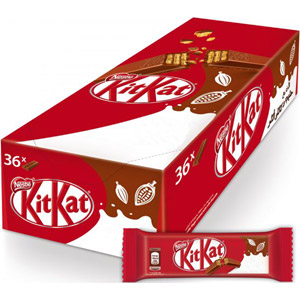 Kitkat Chocolate 2 Fingers 36 packet in a box