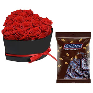  Chocolate W/ Roses in a Box