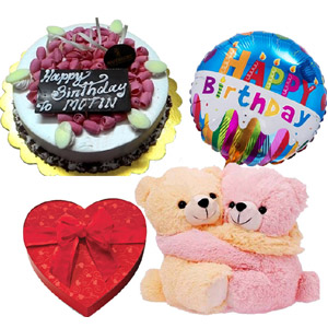 (18) Bear, Cake, Birthday balloon & Chocolate
