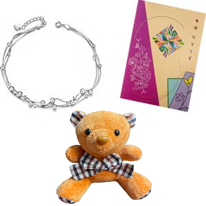 Teddy bear W/ nupur & card