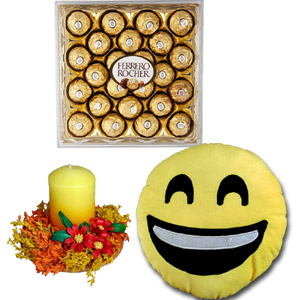 Chocolates W/ Candle & Pillow