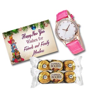 (01) Watch W/ Chocolate & Card