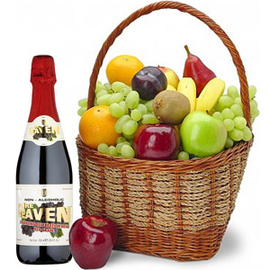 (10) Fruit Basket W/ Sparkling Juice