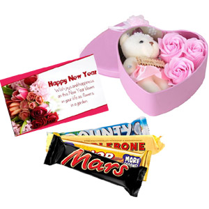 Love Box W/ New Year Card & Chocolates