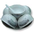 White Ceramic Soup Set