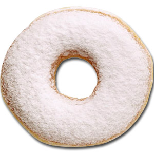 (001)Single Winter Glazed Doughnut.