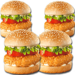 Prince - Chicken Burger - 4 Pieces 